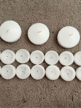 White Unscented Floating Candles